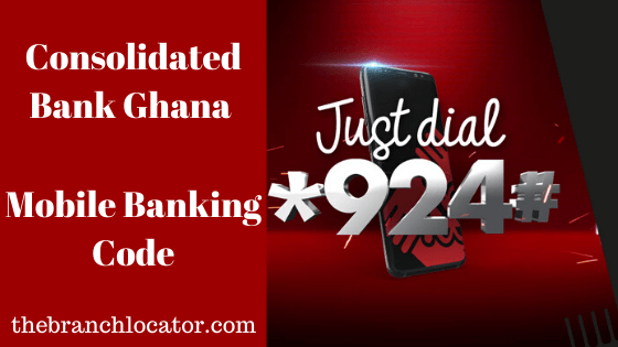 The Consolidated Bank mobile banking code is *924#