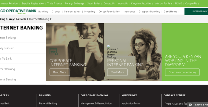 Cooperative Internet Banking 2022, Register & Login To Coop Online Banking In Kenya