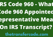 IRS Code 960 Meaning On 2023/2024 Tax Transcript