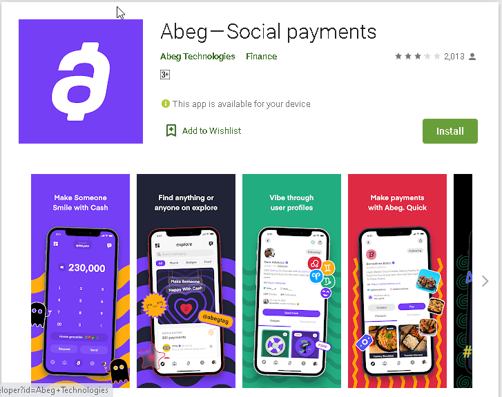 Abeg App, Download, Install Abeg Nigeria App On Android & IPhone