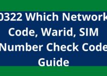 0322 Which Network Code, Warid 0322, SIM Number Check Code
