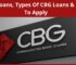 CBG Loans, Types Of CBG Loans & How To Apply