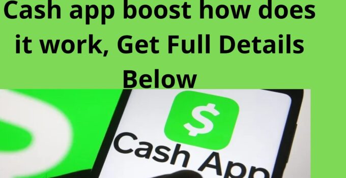 Cash app boost how does it work