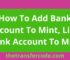How To Add Bank Account To Mint, Link Bank Account To Mint