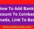 How To Add Bank Account To Coinbase Canada, Link To Bank